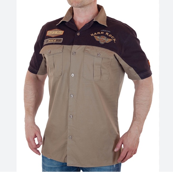 🎸 Hard Rock Guitar Company / Hard Rock Cafe  GENERIC Mechanic Shirt NO CITY XXL - Picture 5 of 16